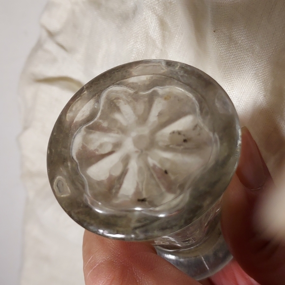 Vintage Glass Liquor Bottle Decanter Faceted Sides - Picture 6 of 8